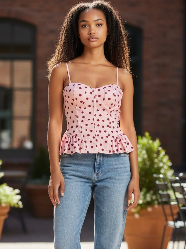 Polka dot top